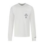 Classic Oval Printed Sweater In White – Sk777
