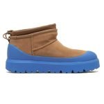 Classic Ultra Mini Weather Shoes In Brown And Blue