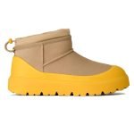 Classic Ultra Mini Weather Shoes In Brown And Yellow