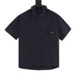 Cotton Polo Shirt In Black