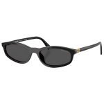 Acetate Oval Sunglasses In Black Mua06S-F – Sg203