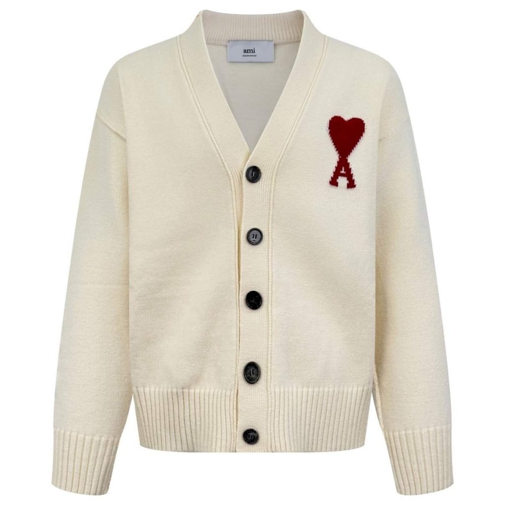 De Coeur Wool Cardigan In White