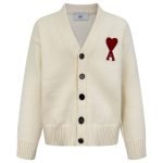De Coeur Wool Cardigan In White