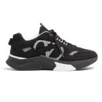 Demivee Mesh And Suede Sneakers In Black – Vl225