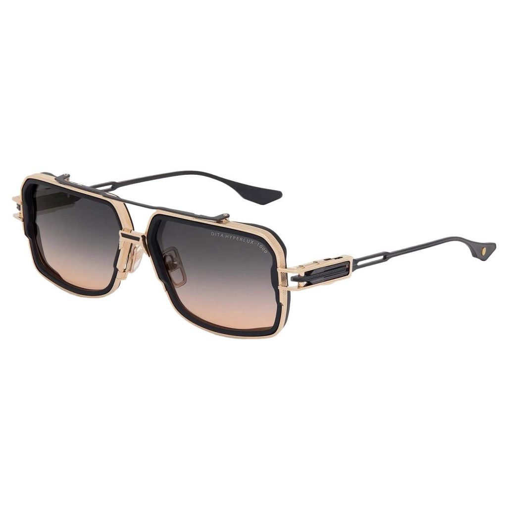 Hyperlux-1000 Pilot Sunglasses In Black And Gold – Sg322