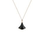18K Rose Gold Black Onyx & Diamond Diva’s Dream Pendant Necklace