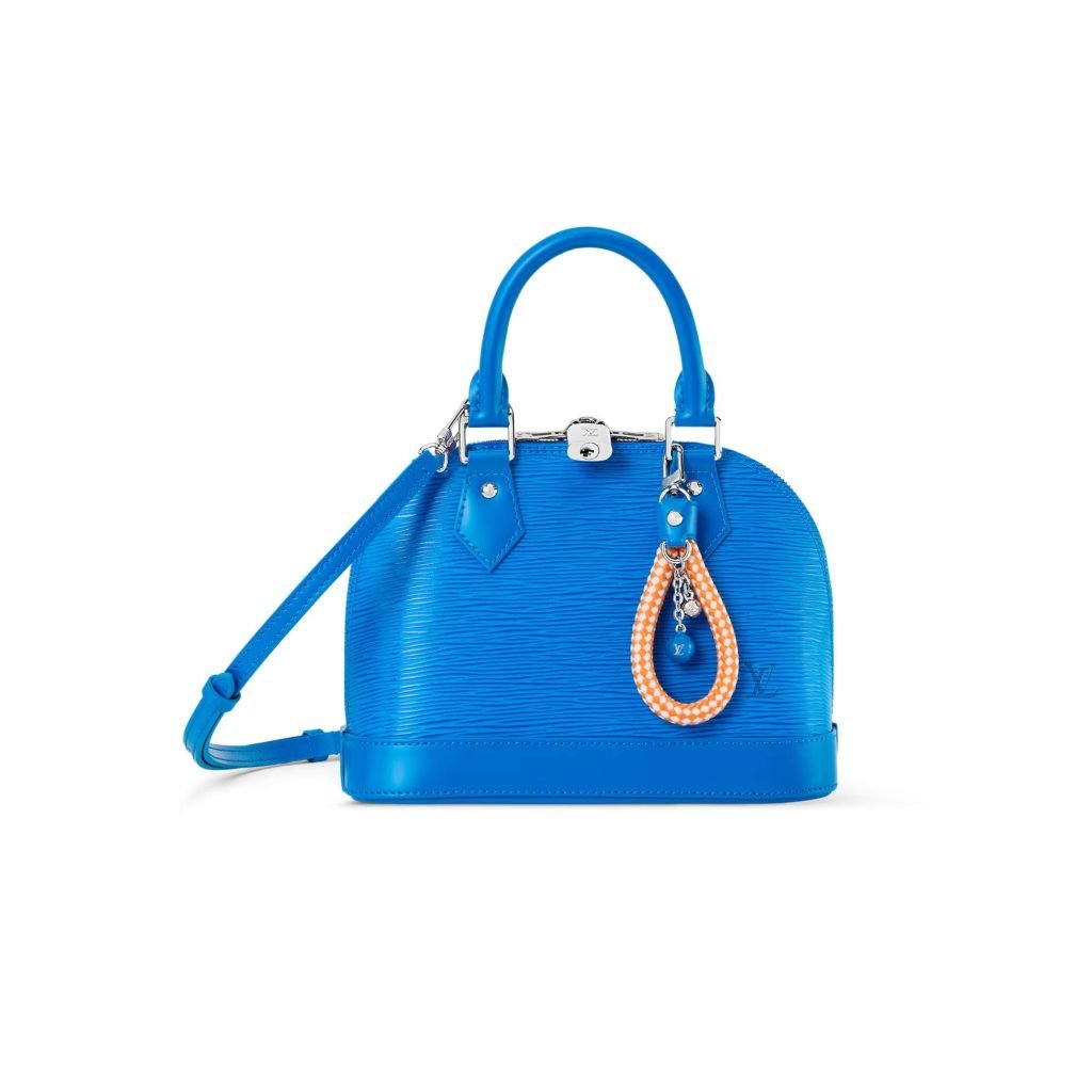 Alma Bb Bag Ocean Blue Cowhide Leather M29125