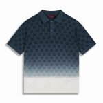 GG Gradient Polo Shirt In Blue