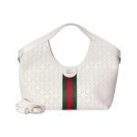 Giglio Small Tote Bag White GG Leather