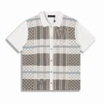 Graphic Jacquard Short-Sleeved Shirt In Beige 1Ajtvq – Sh533