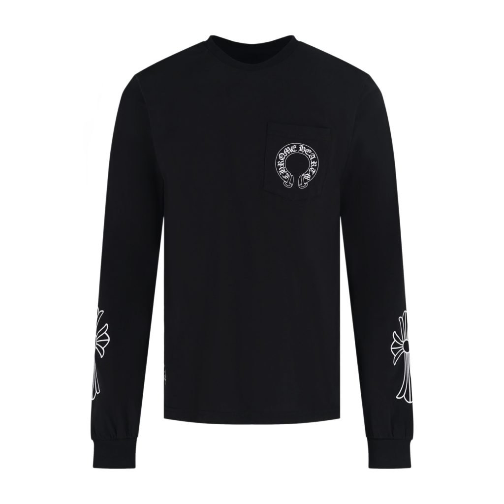 Horseshoe Floral Sweater In Black – Sk782