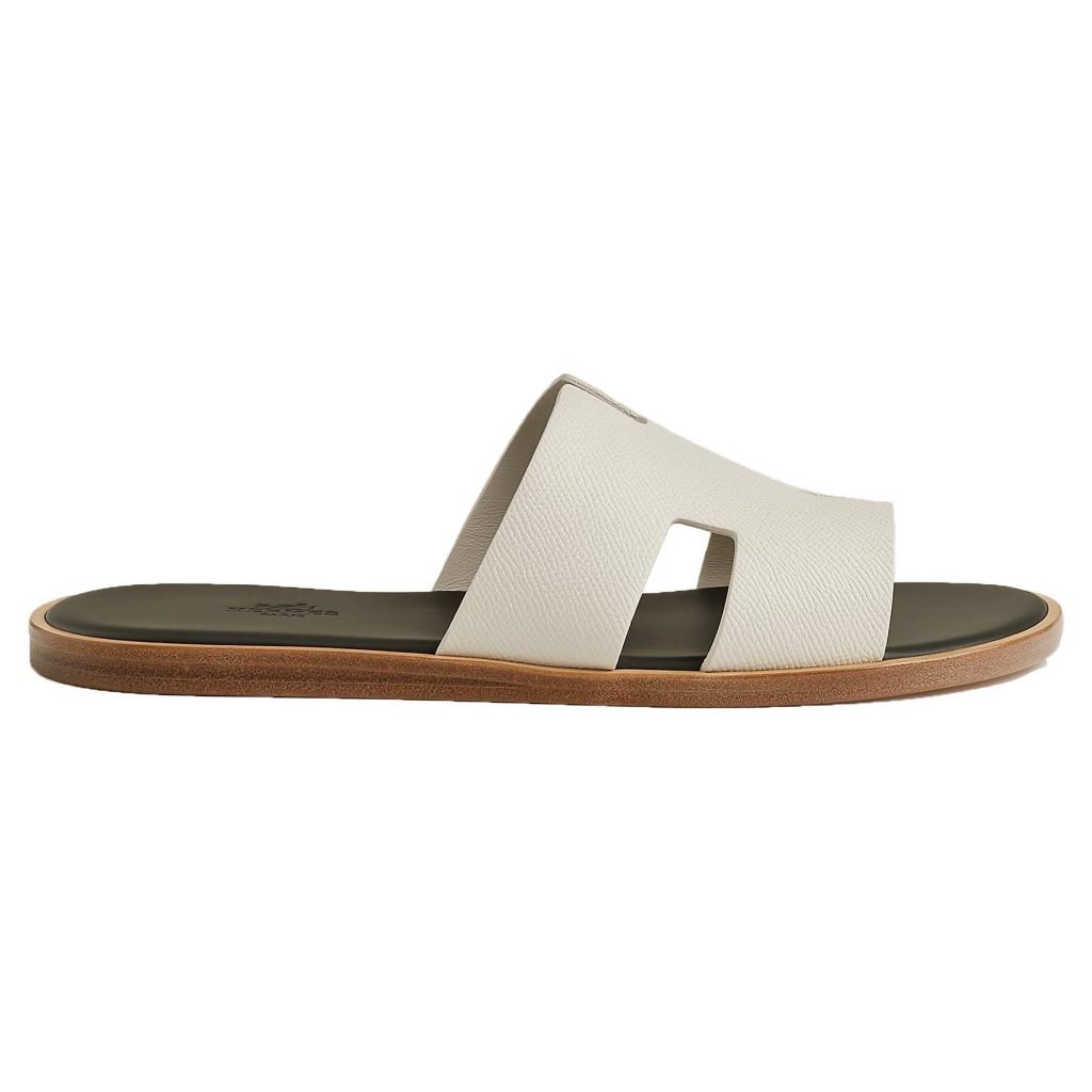Izmir Sandals In Beige And Green – Hs143
