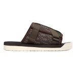 Alpha Sandals Brown Oblique Jacquard – Cds41