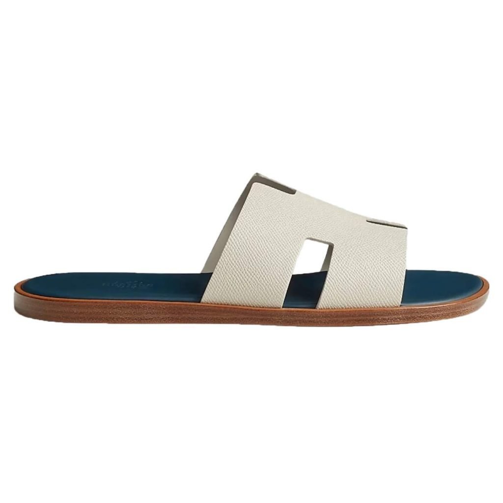 Izmir Sandals In Blue And White – Hs144