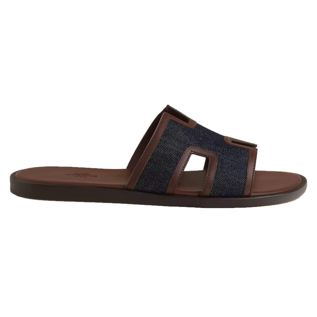 Izmir Sandals In Brown And Blue – Hs141