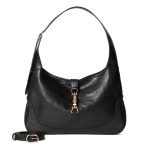 Jackie 1961 Medium Shoulder Bag Black Soft Grainy Leather