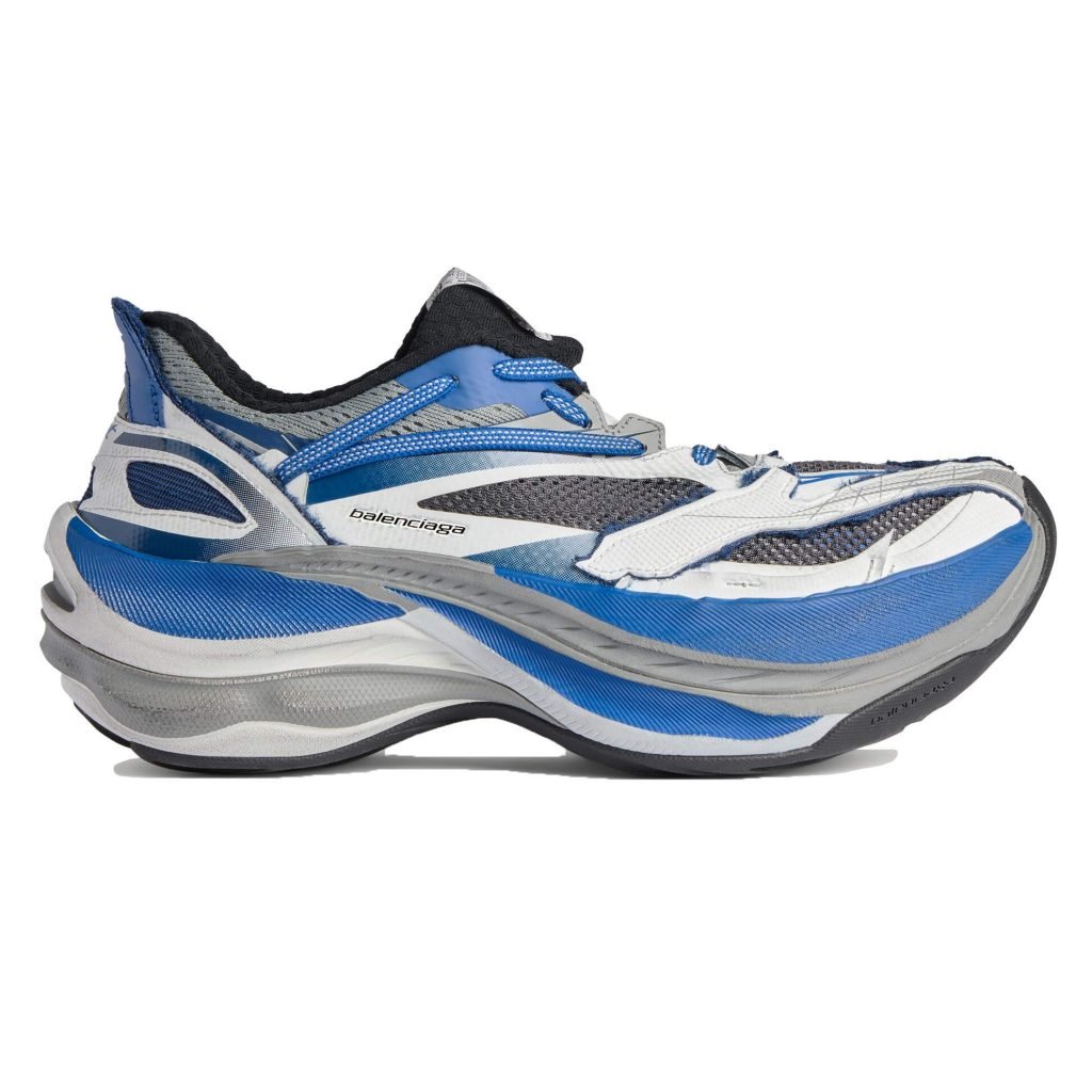Jet Sneakers In White And Blue – Bb331