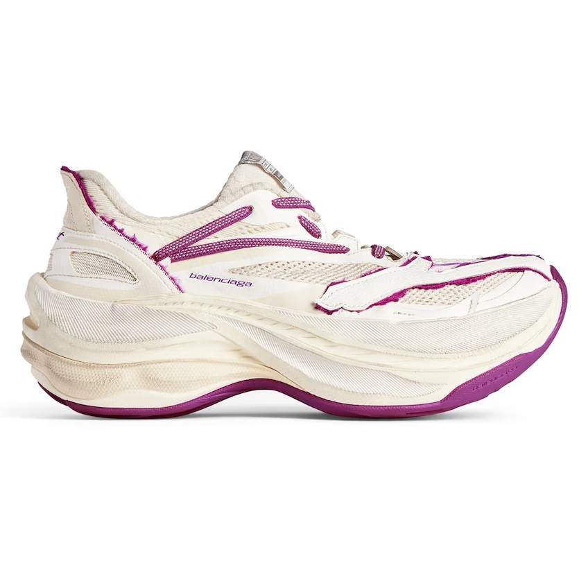 Jet Sneakers In White And Purple – Bb328