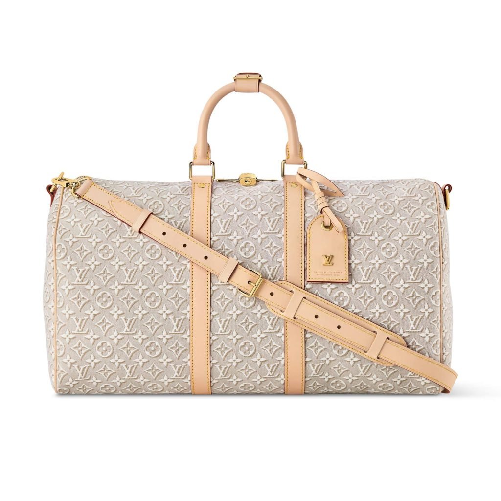 Keepall Bandouliere 45 Bag Beige Pepper Monogram Embleme Canvas M29670