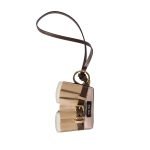 Leather Keychain Trick In Beige