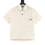 Linen Polo Shirt In White