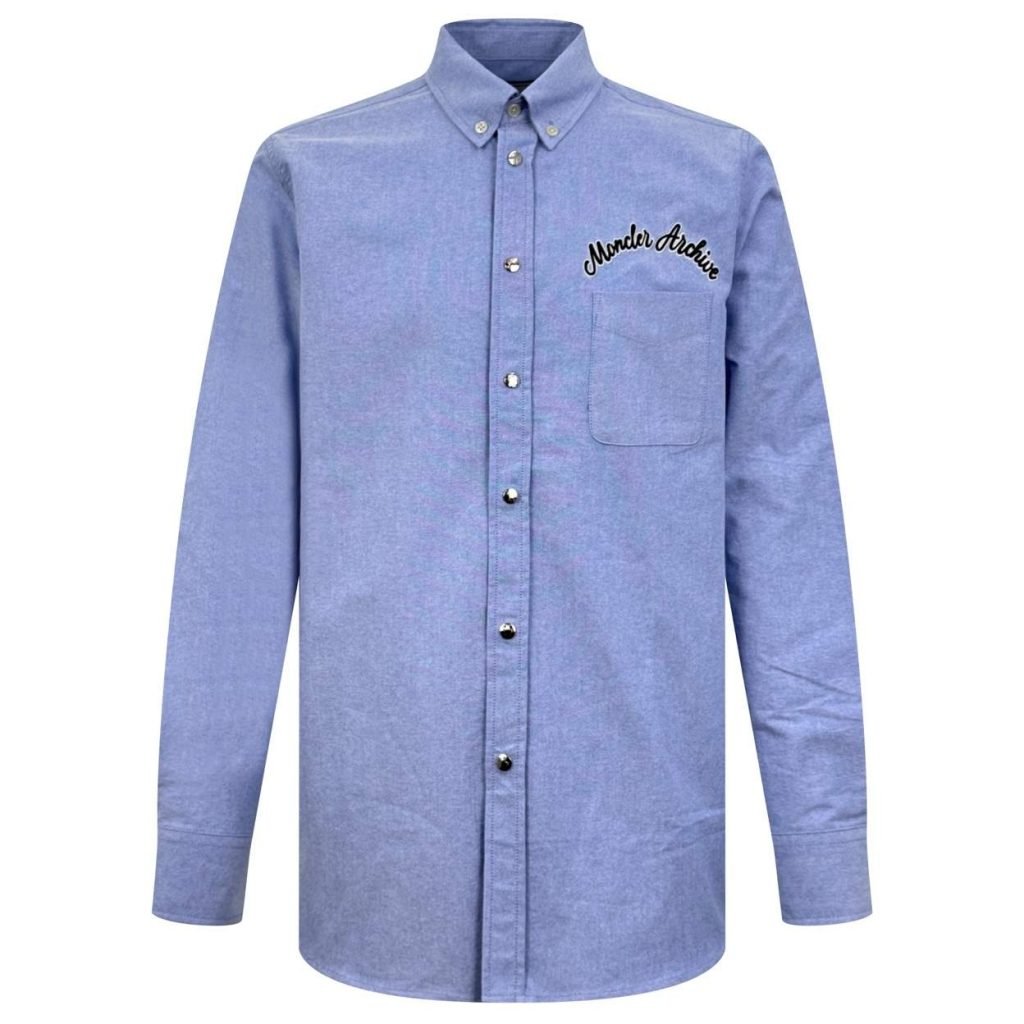 Logo Cotton Shirt In Blue – Sh457