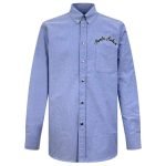 Logo Cotton Shirt In Blue – Sh457