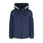 Logo Hooded Jacket In Blue
