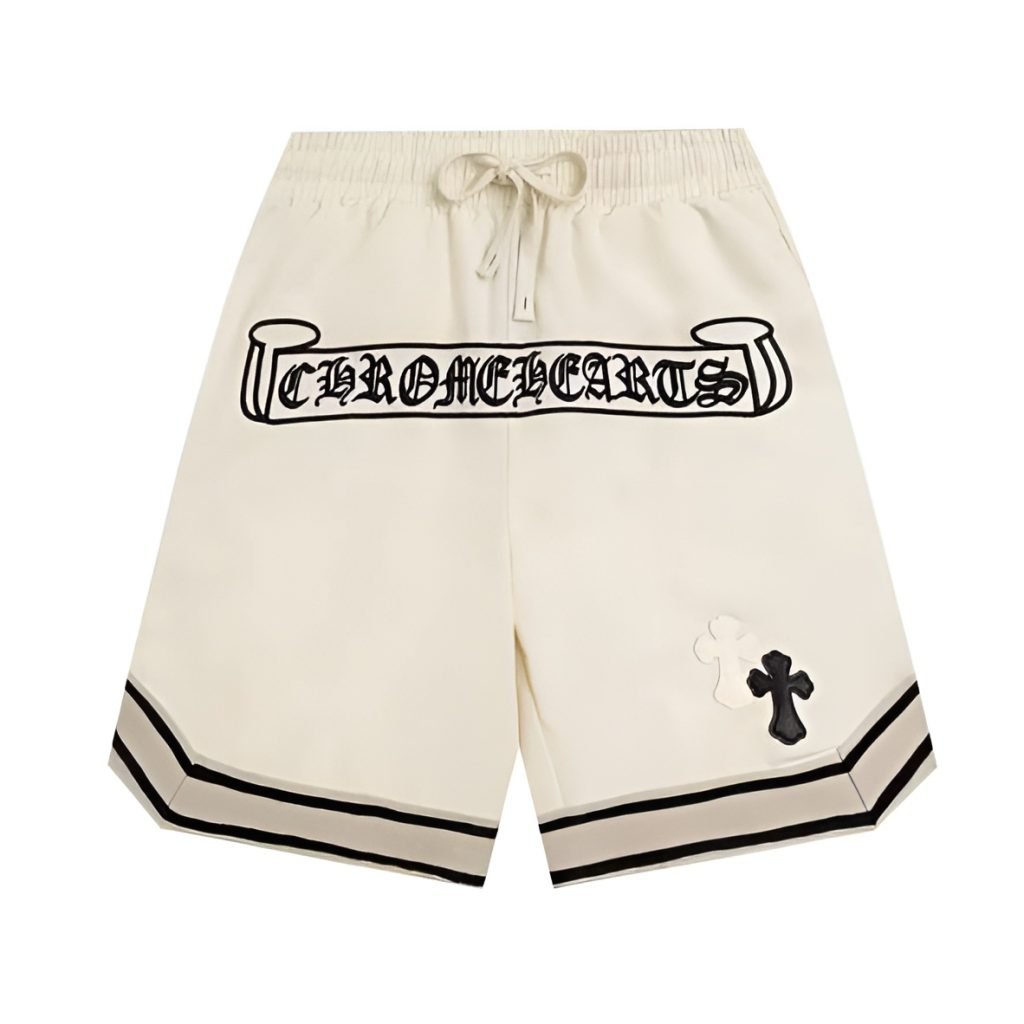 Logo Printed Shorts In White