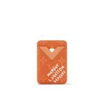 Magnetic Card Holder Caramel Monogram Heritage Canvas M26945
