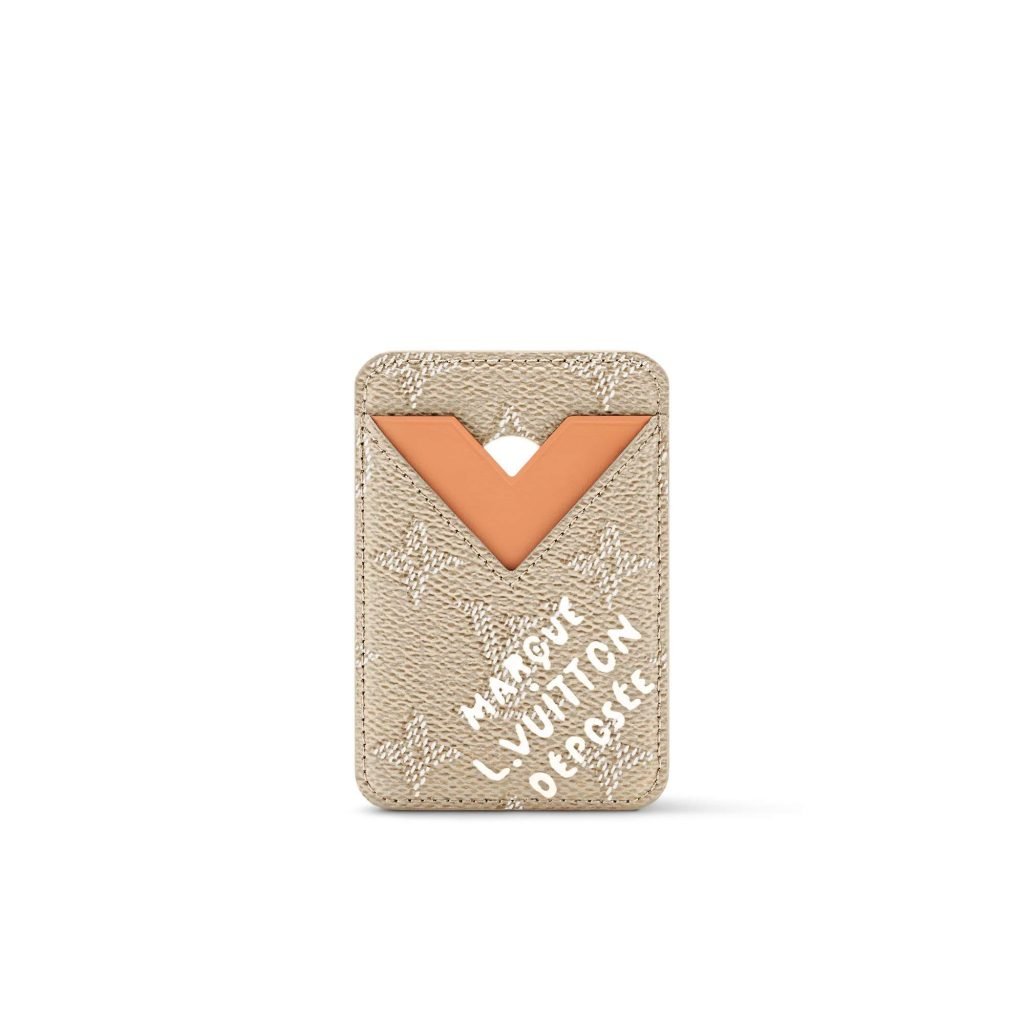 Magnetic Card Holder Linen Monogram Heritage Canvas M26948