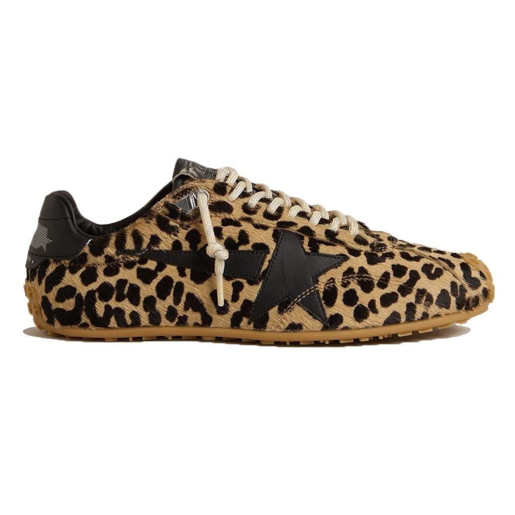Marathon Speed Leopard Trainers In Brown – Ggdb63