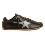Marathon Speed Suede Star Trainers In Black – Ggdb62