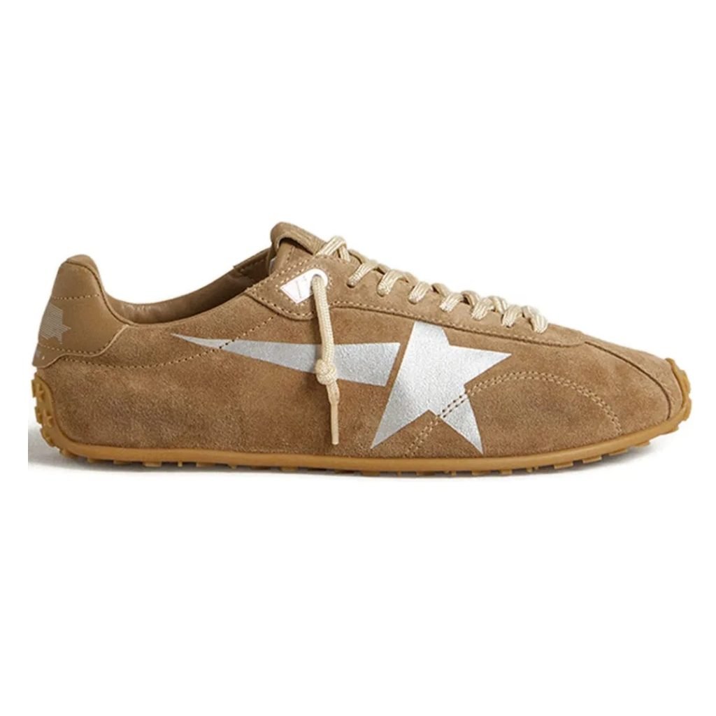 Marathon Speed Suede Star Trainers In Brown – Ggdb61