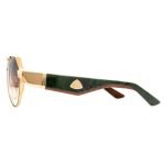 Maybach The King Iii Sunglasses In Gold And Green – Sg259