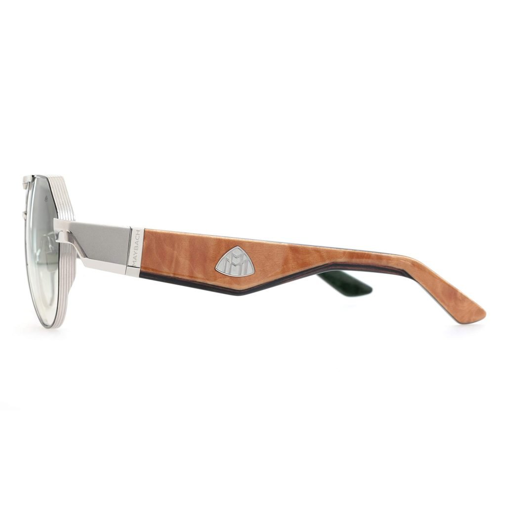 Maybach The King Iii Sunglasses In Silver And Brown – Sg261