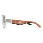Maybach The King Iii Sunglasses In Silver And Brown – Sg261