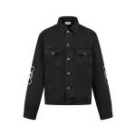 Anagram Denim Jacket In Black