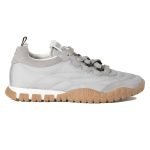 Miumiu Tyre Technical Fabric And Suede Sneakers In Grey