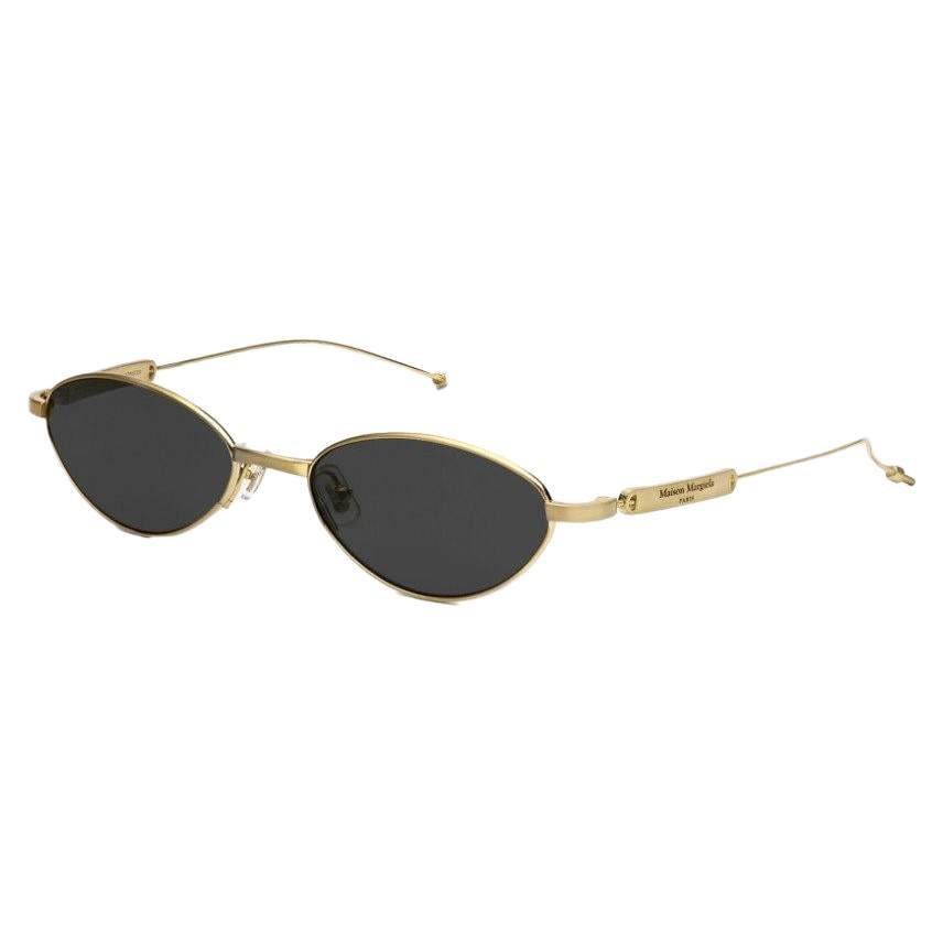 Mm216 Oval Sunglasses In Gold – Sg290