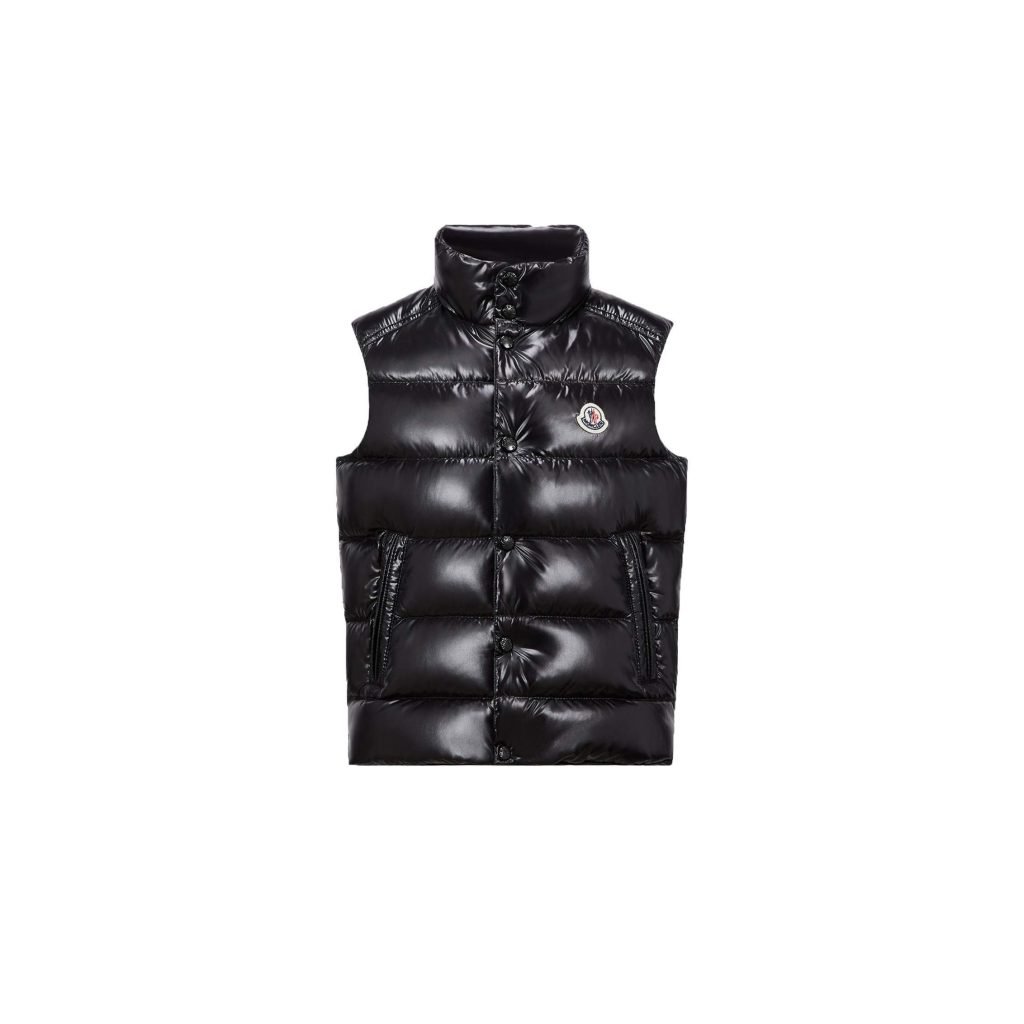 Moncler Enfant Tib Down Vest In Black