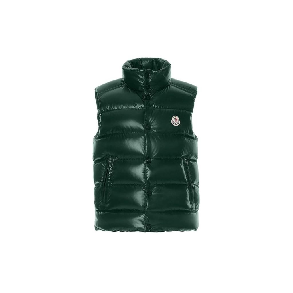 Moncler Enfant Tib Down Vest In Green