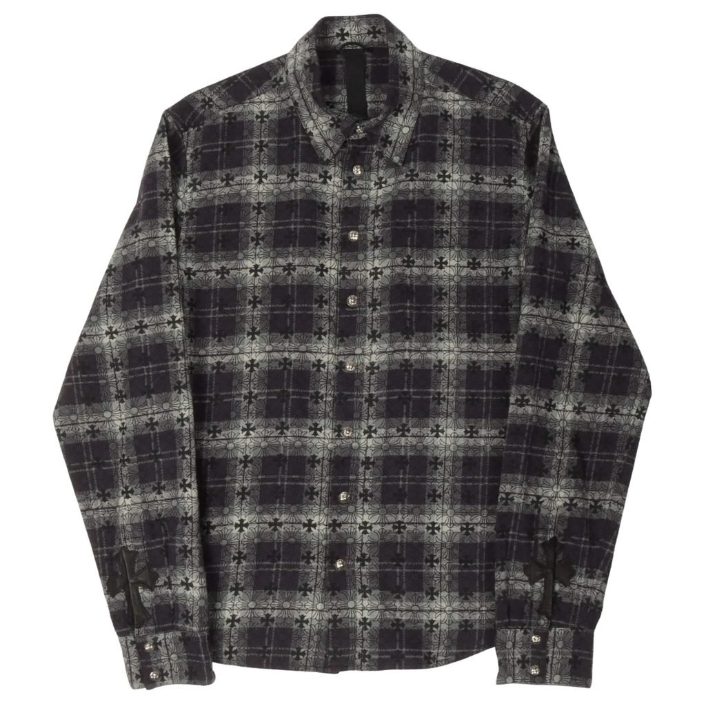 Monogram Cross Patch Flannel Shirt – Sh535
