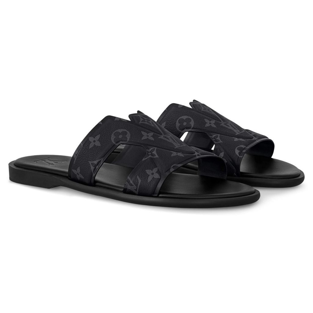 Oasis Mules Black Calfskin Monogram Eclipse 1Acrpd