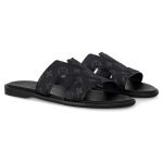 Oasis Mules Black Calfskin Monogram Eclipse 1Acrpd