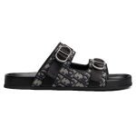 Aqua Sandals Beige And Black Oblique Jacquard – Cd511