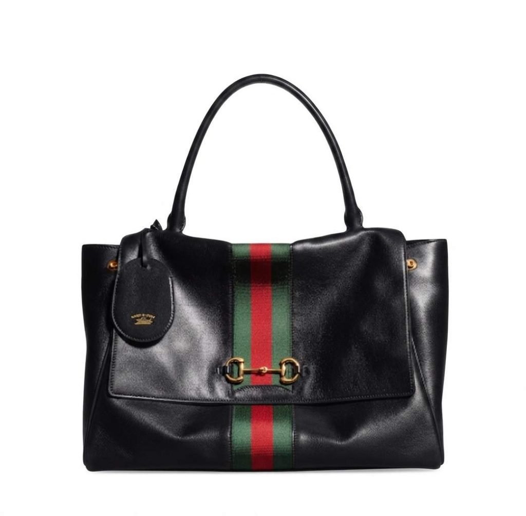 Paparazzo Large Top Handle Bag Black Leather