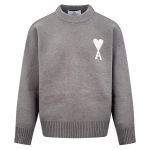 Paris Heart Printed Sweatshirt In Grey – Sk763
