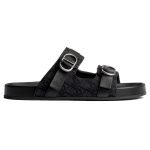 Aqua Sandals Black Oblique Jacquard – Cd512