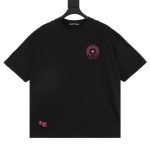 Pink Horseshoe T-Shirt In Black